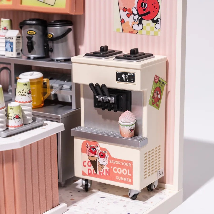 Hands Craft DIY Stackable Miniature House | Double Joy Bubble Tea