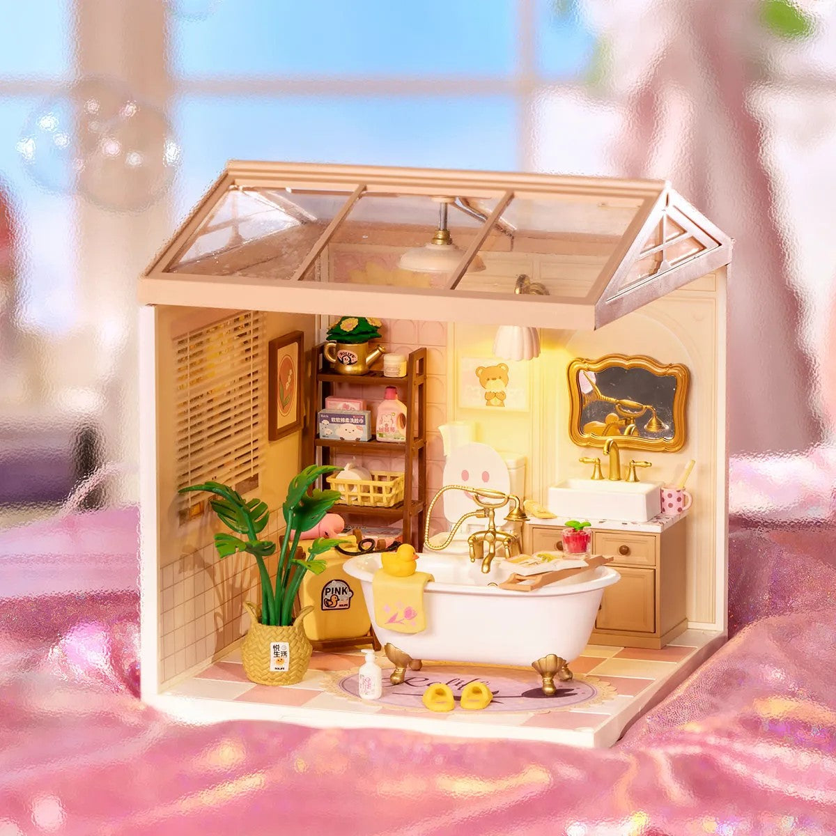 Hands Craft DIY Stackable Miniature House | Pop Bubble Bathroom