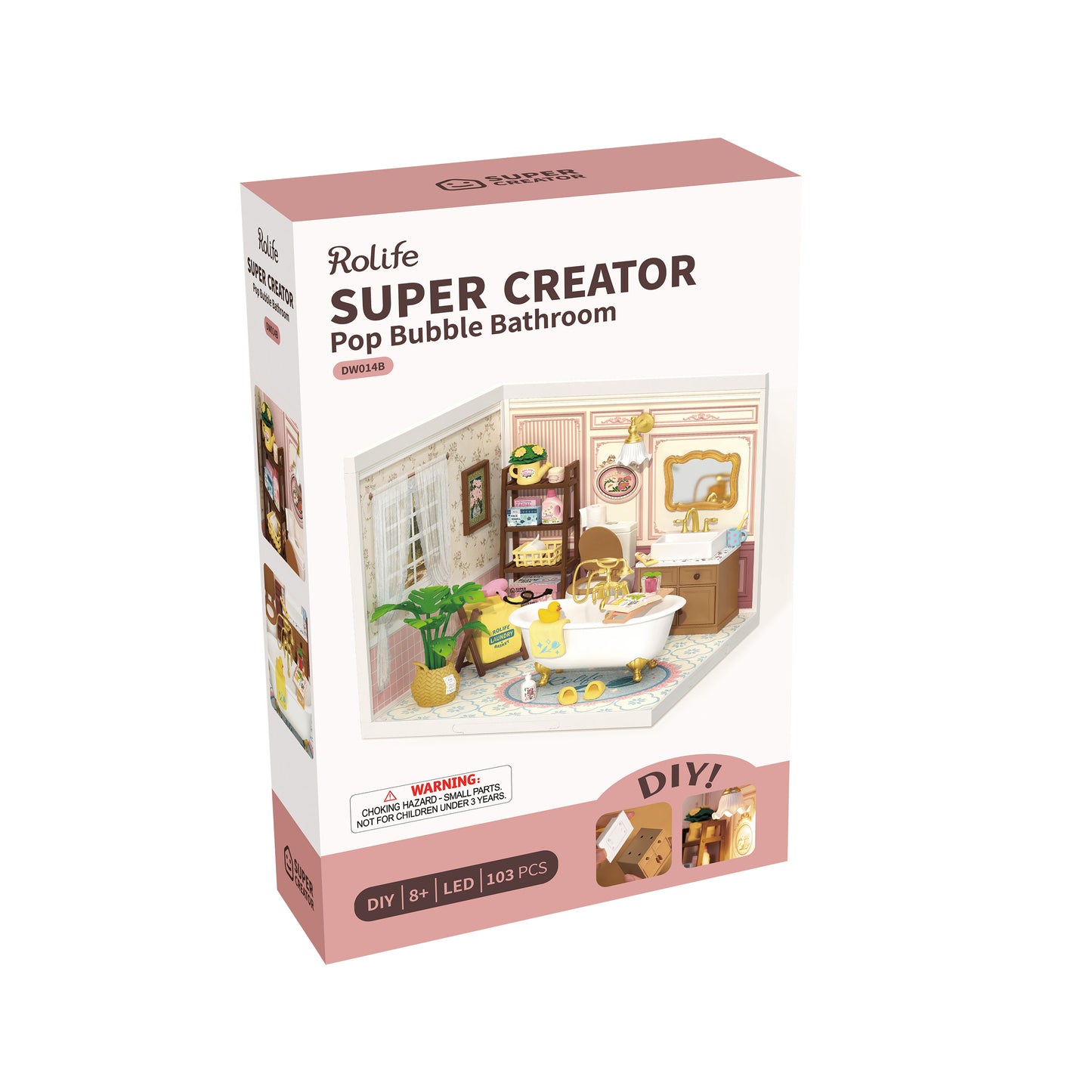 Hands Craft DIY Stackable Miniature House | Pop Bubble Bathroom