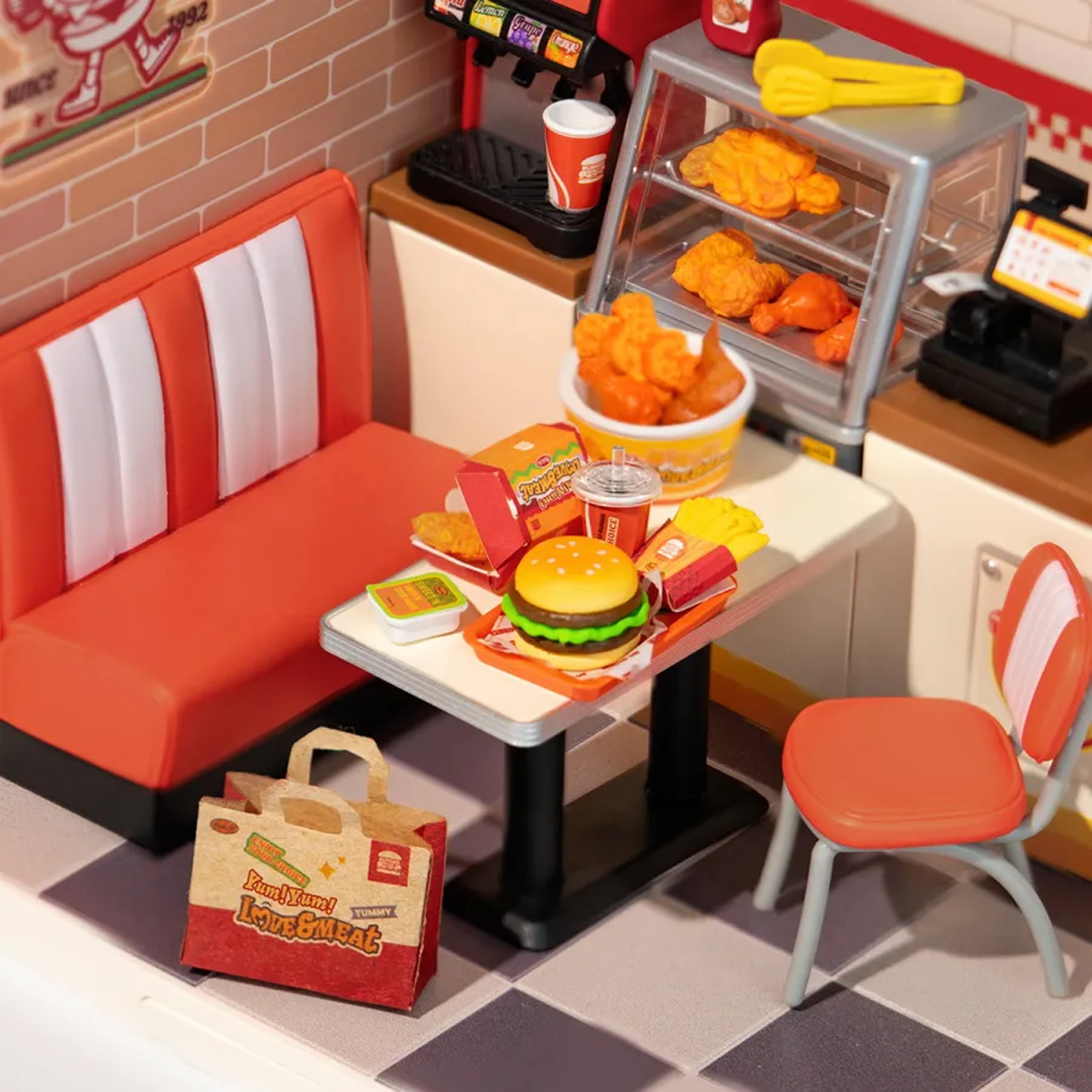 Hands Craft DIY Stackable Miniature House | Yum Yum Burgers