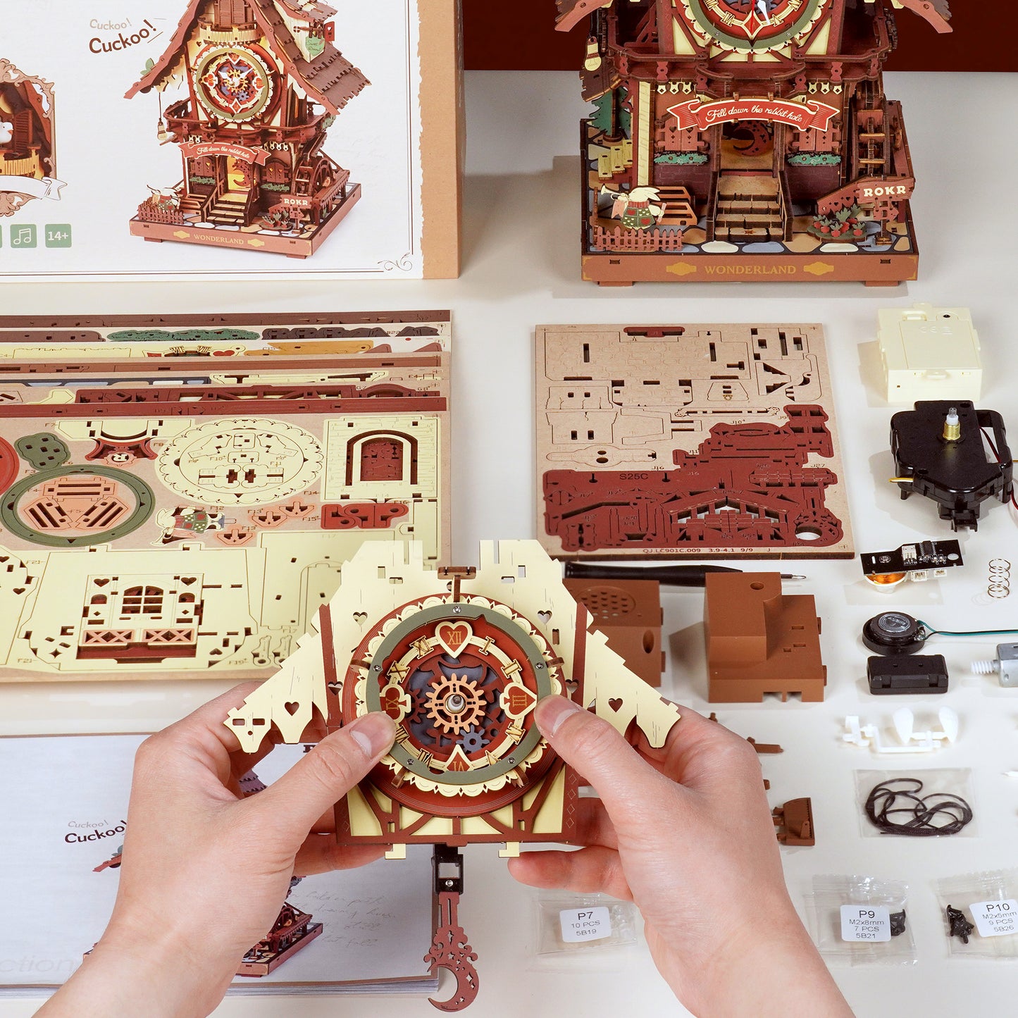 Hands Craft Mechanical 3D Wooden Puzzle | Cuckoo Clock