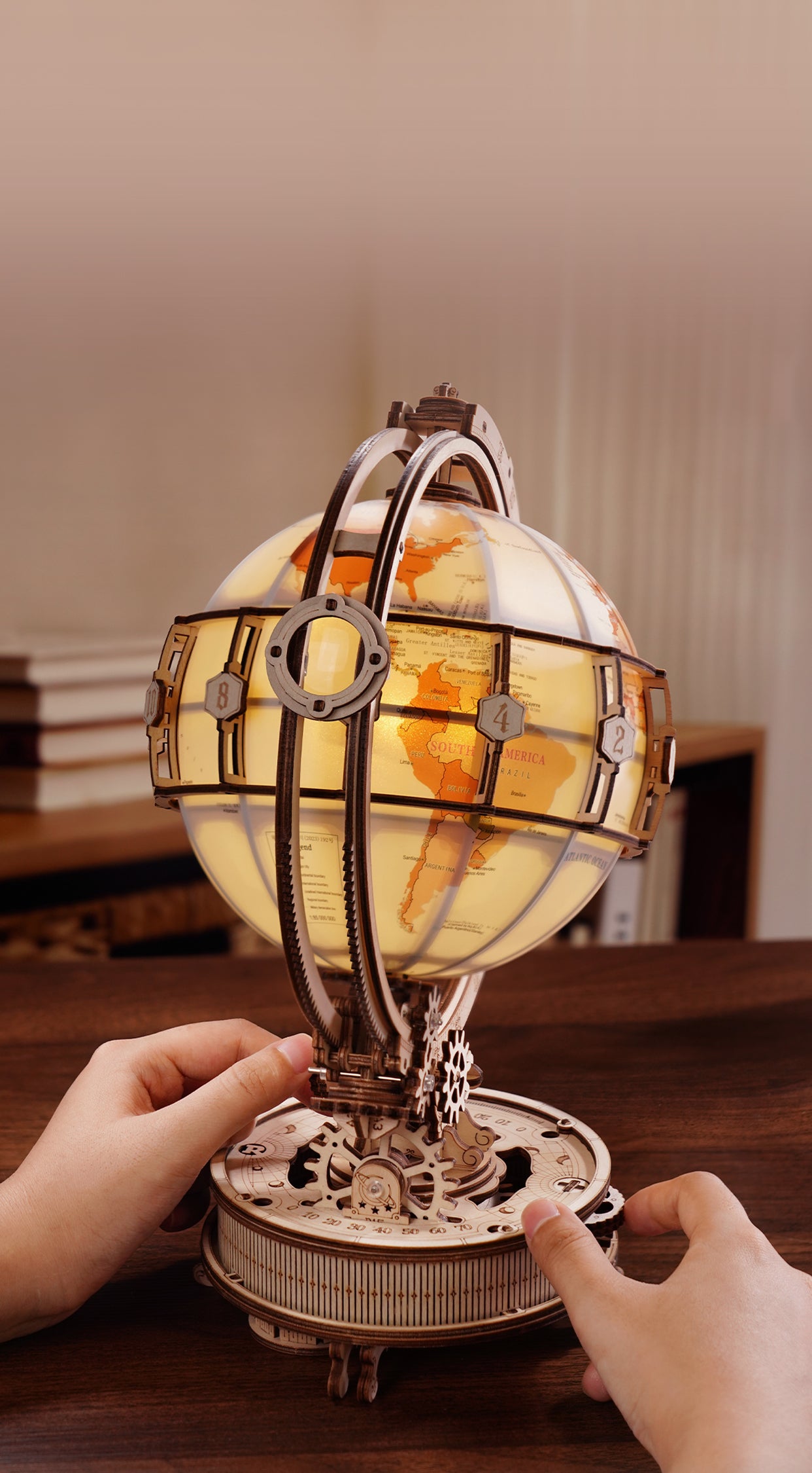 Hands Craft | Luminous Globe w/ LED Lights