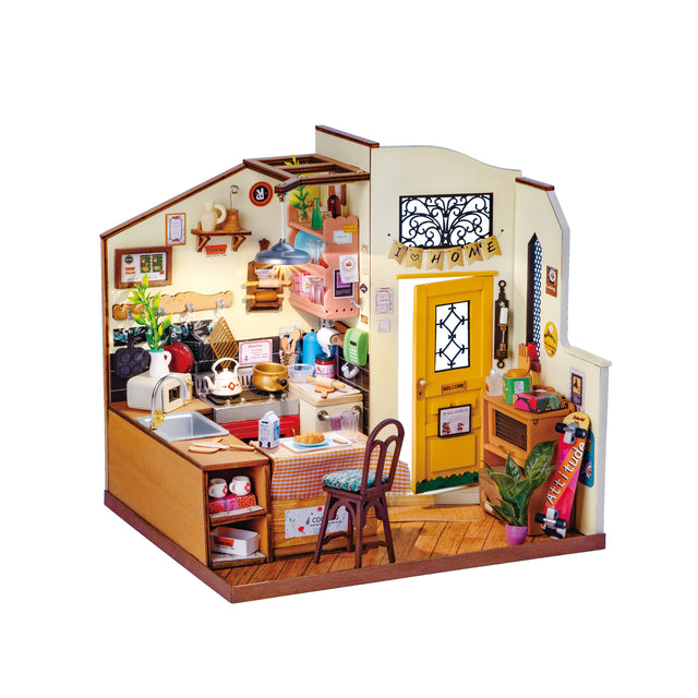 DIY Miniature Dollhouse Kit | Cozy Kitchen