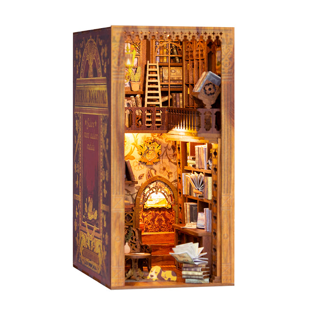 DIY Miniature Kit Book-Nook: Eternal Bookstore w/ Dust Cover