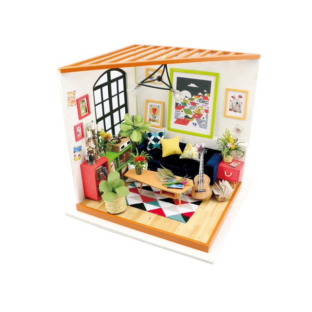 DIY Dollhouse Miniature Kit | Locus' Sitting Room - Hands Craft US, Inc.
