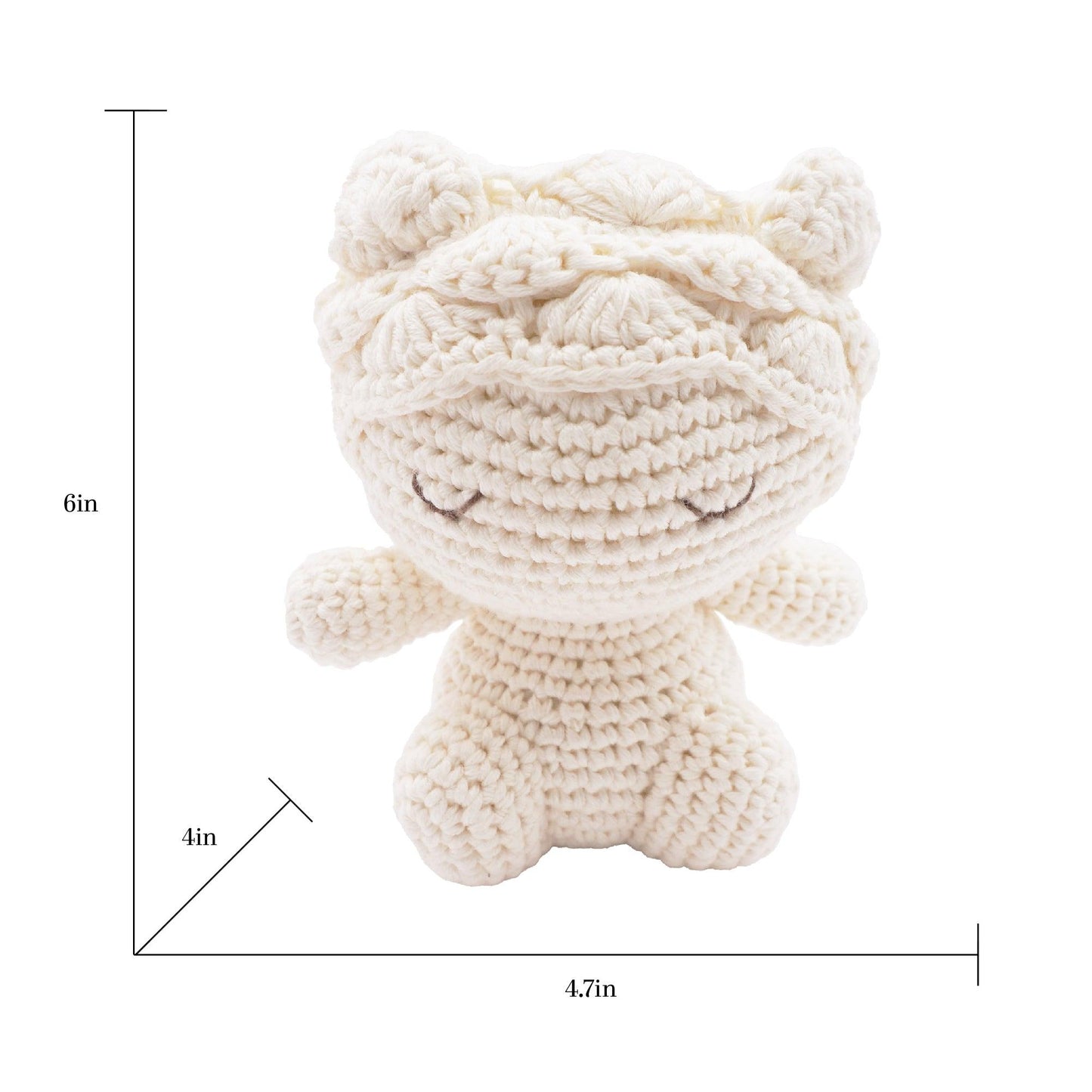 Hands Craft DIY Minatures Hand-Crochet Plush Doll | Mini Leo The Softie