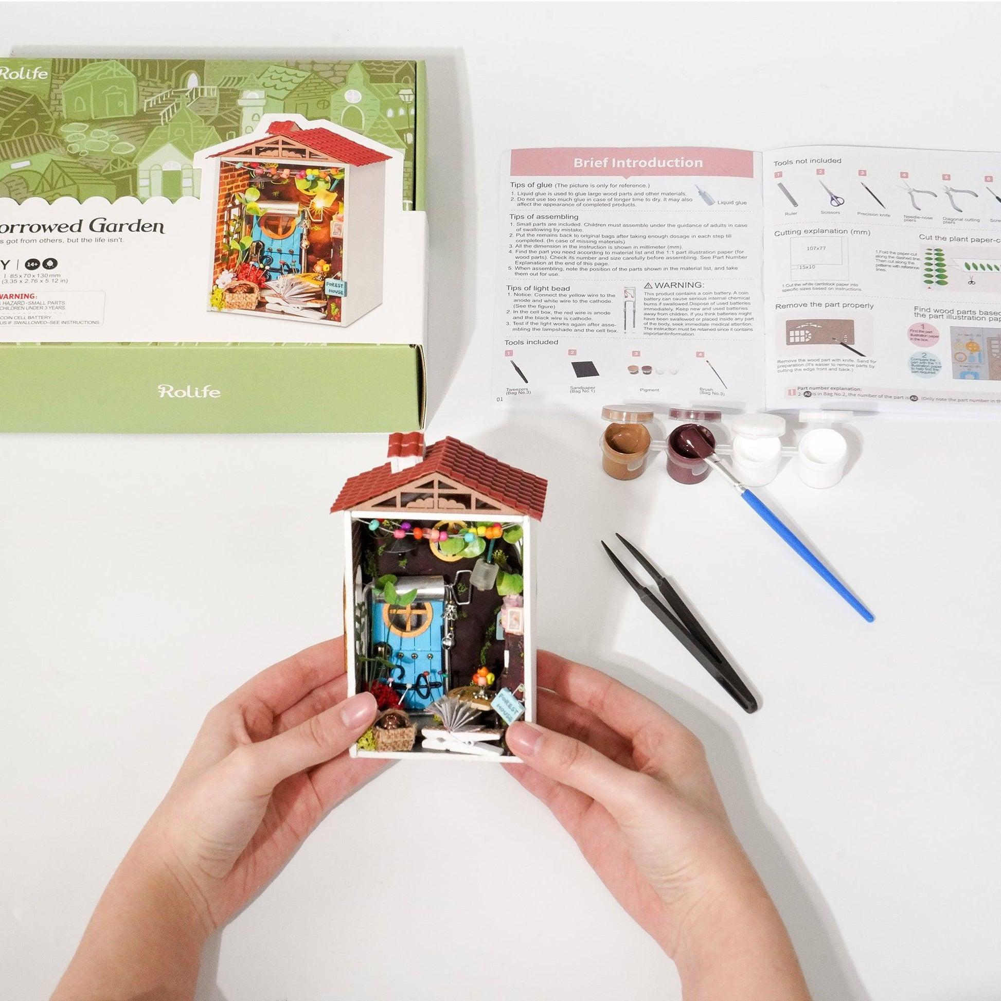 Hands Craft DIY Miniature House Kit | Borrowed Garden