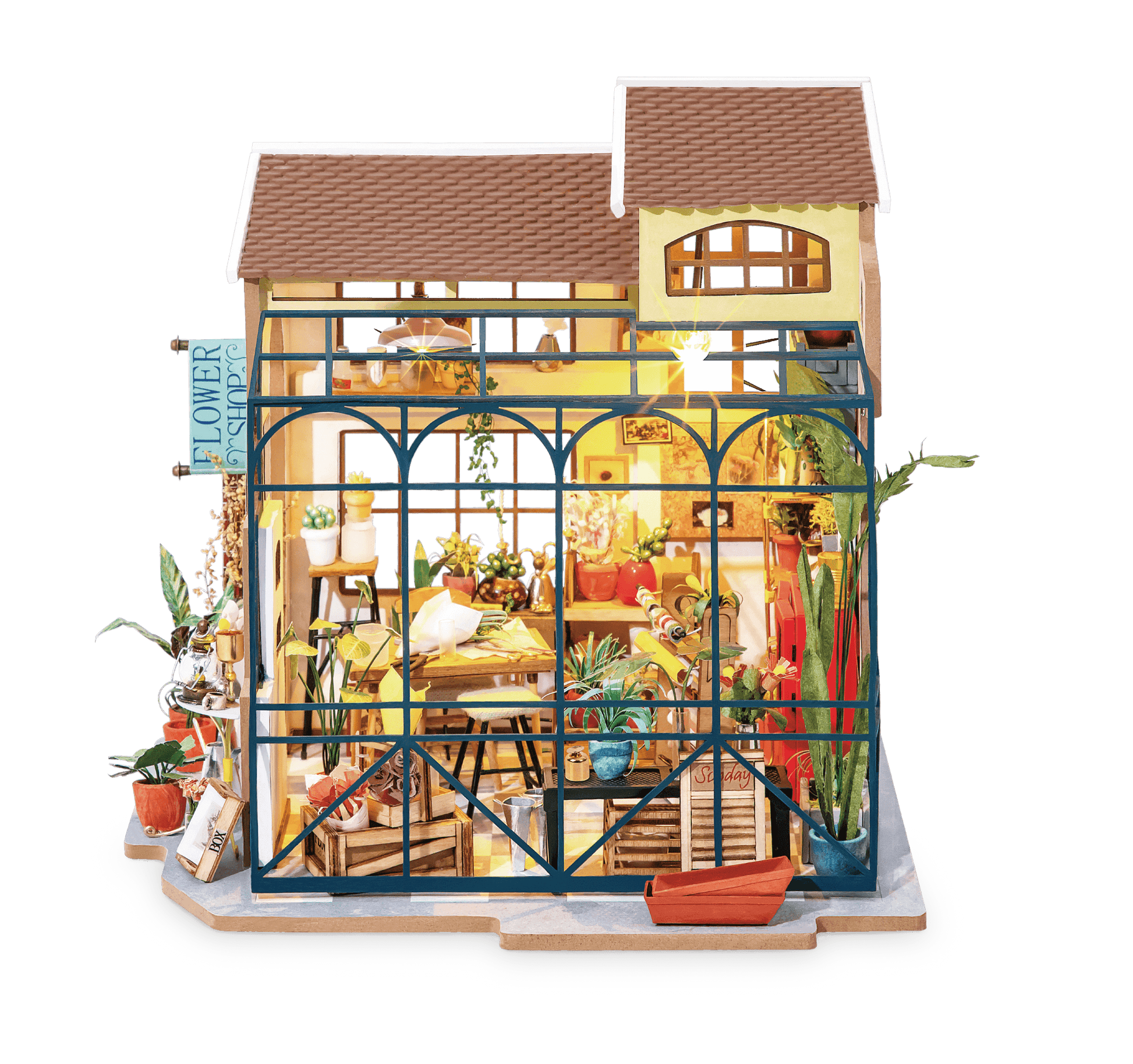 Hands Craft DIY Miniature House Kit | Emily's Flower Shop
