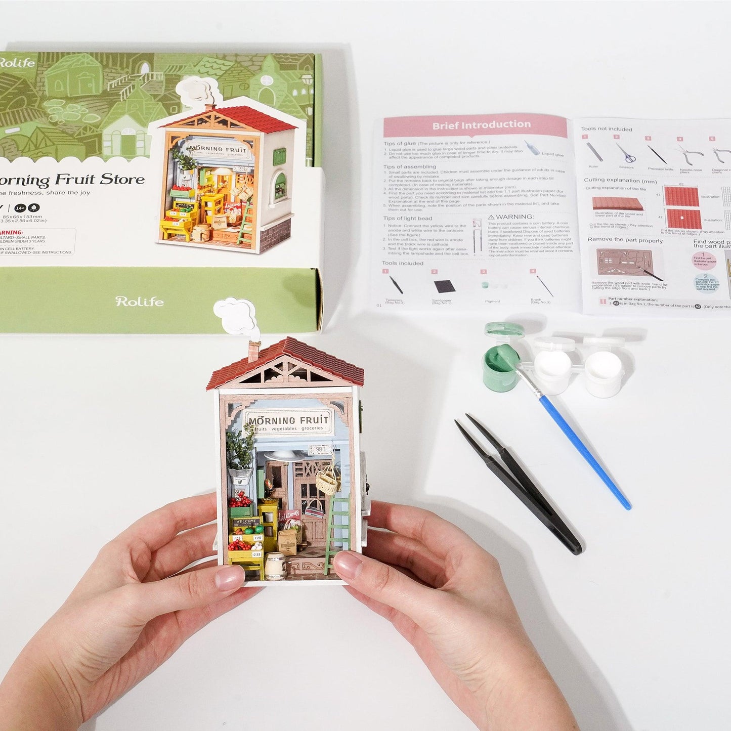 Hands Craft DIY Miniature House Kit | Morning Fruit Store