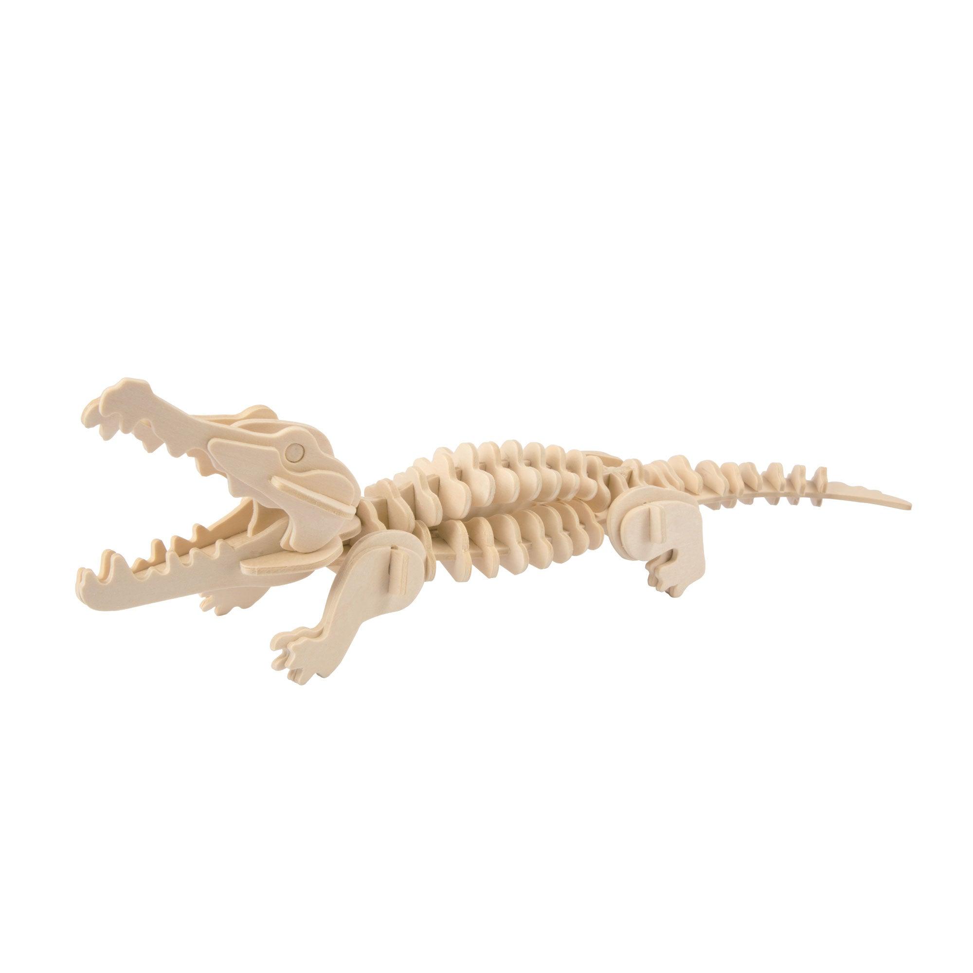 Hands Craft DIY Miniatures 3D Classic Wooden Puzzle | Crocodile