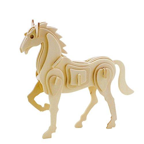 Hands Craft DIY Miniatures 3D Classic Wooden Puzzle | Horse