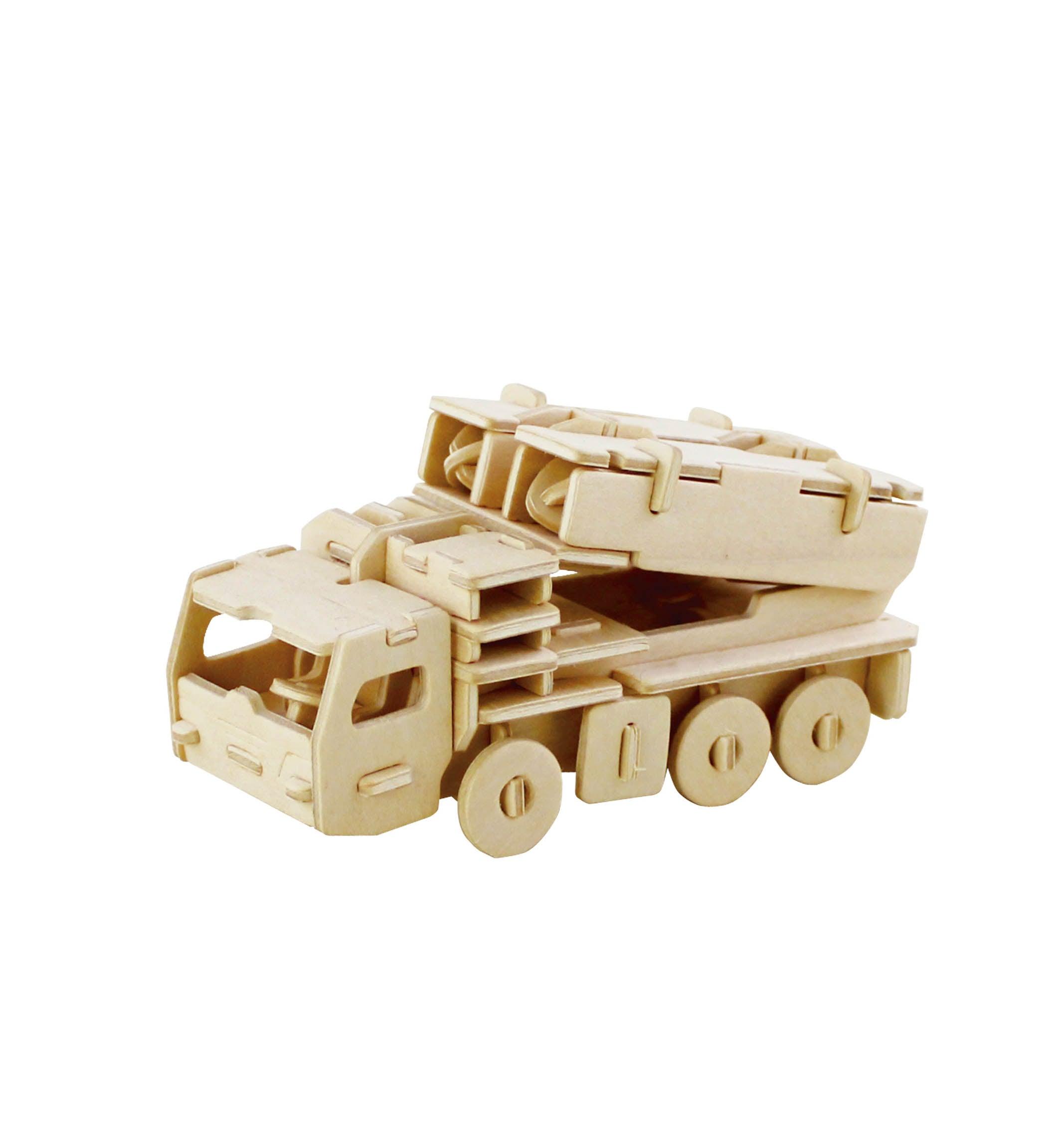 Hands Craft DIY Miniatures 3D Classic Wooden Puzzle | Missile Truck