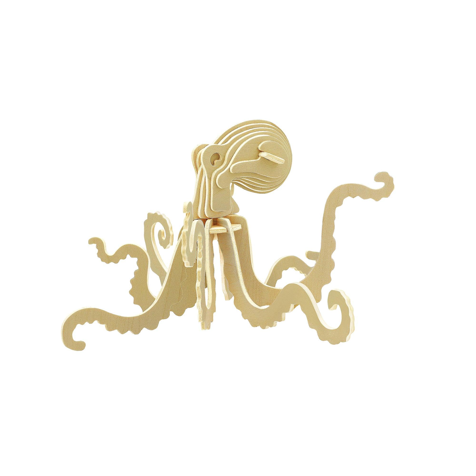 Hands Craft DIY Miniatures 3D Classic Wooden Puzzle | Octopus