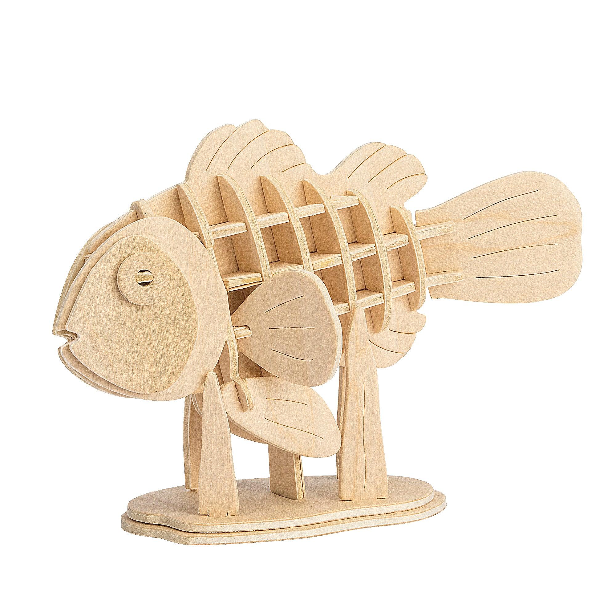 Hands Craft DIY Miniatures 3D Classic Wooden Puzzle | Sea Animals