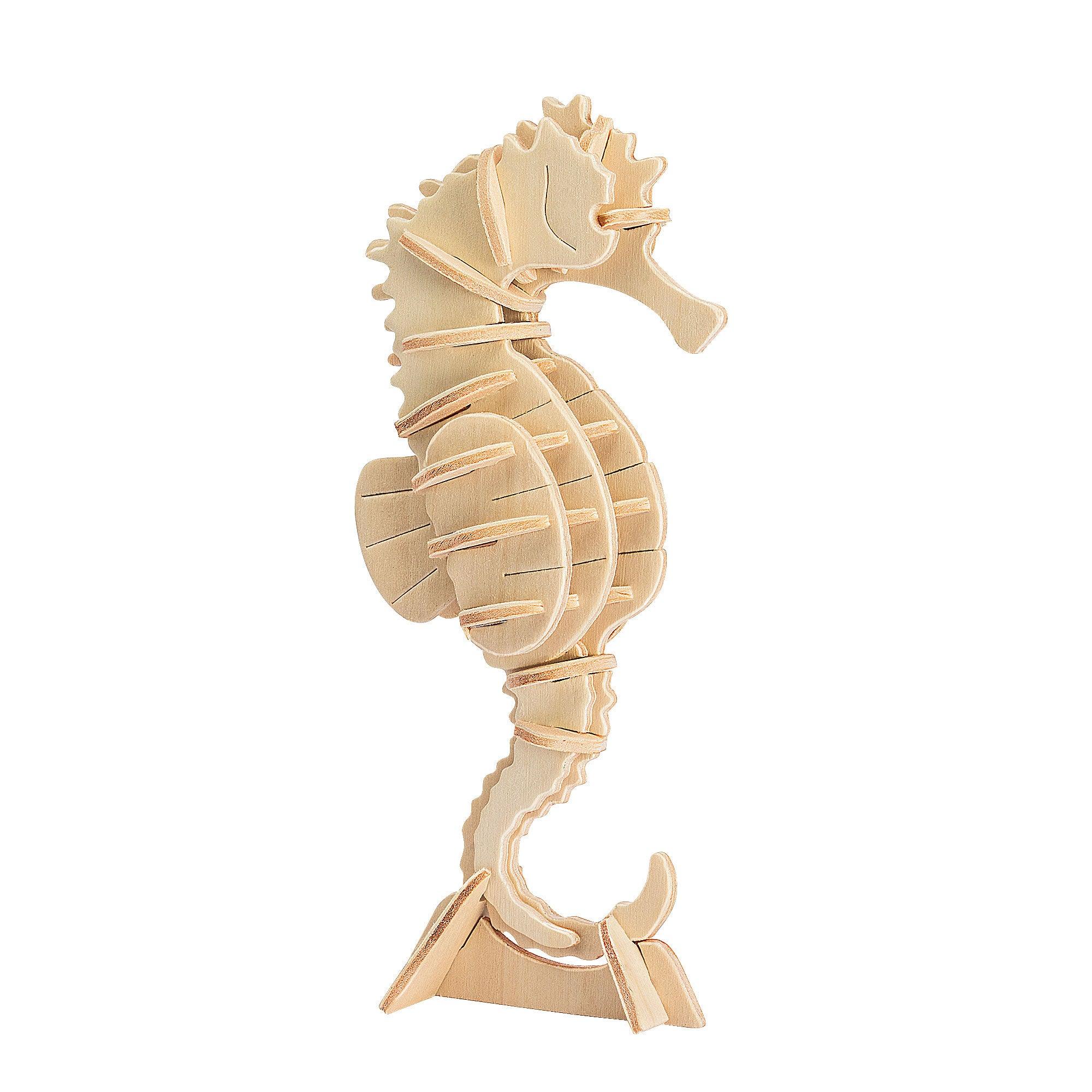 Hands Craft DIY Miniatures 3D Classic Wooden Puzzle | Sea Animals