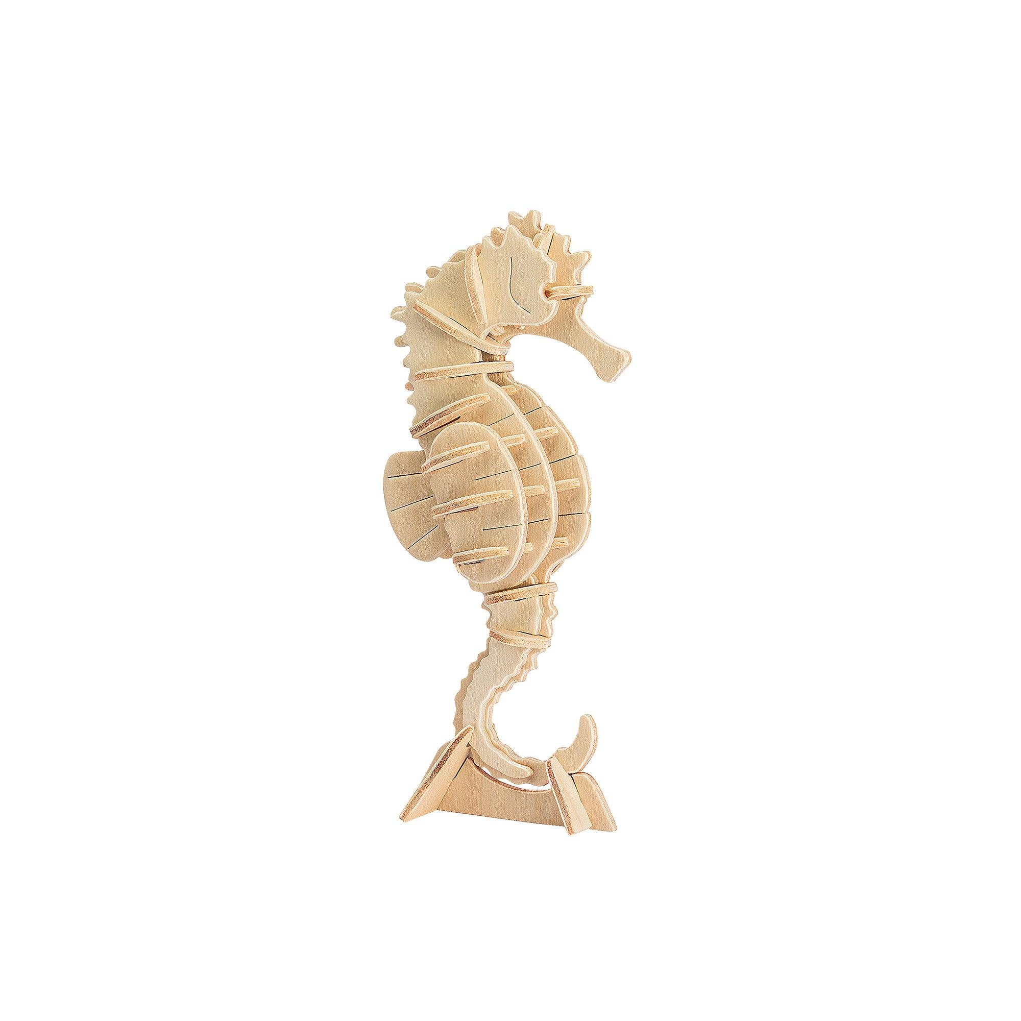 Hands Craft DIY Miniatures 3D Classic Wooden Puzzle | Sea Horse