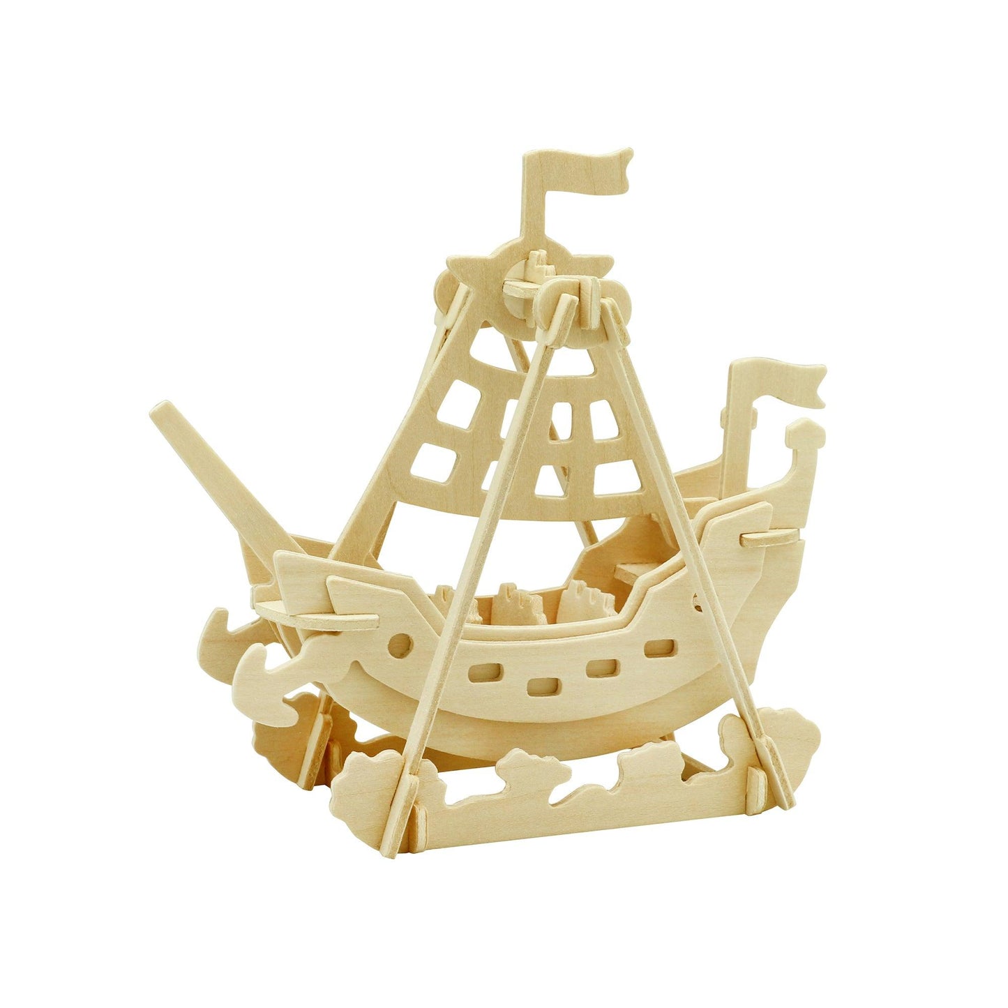 Hands Craft DIY Miniatures 3D Classic Wooden Puzzle | Swing Boat