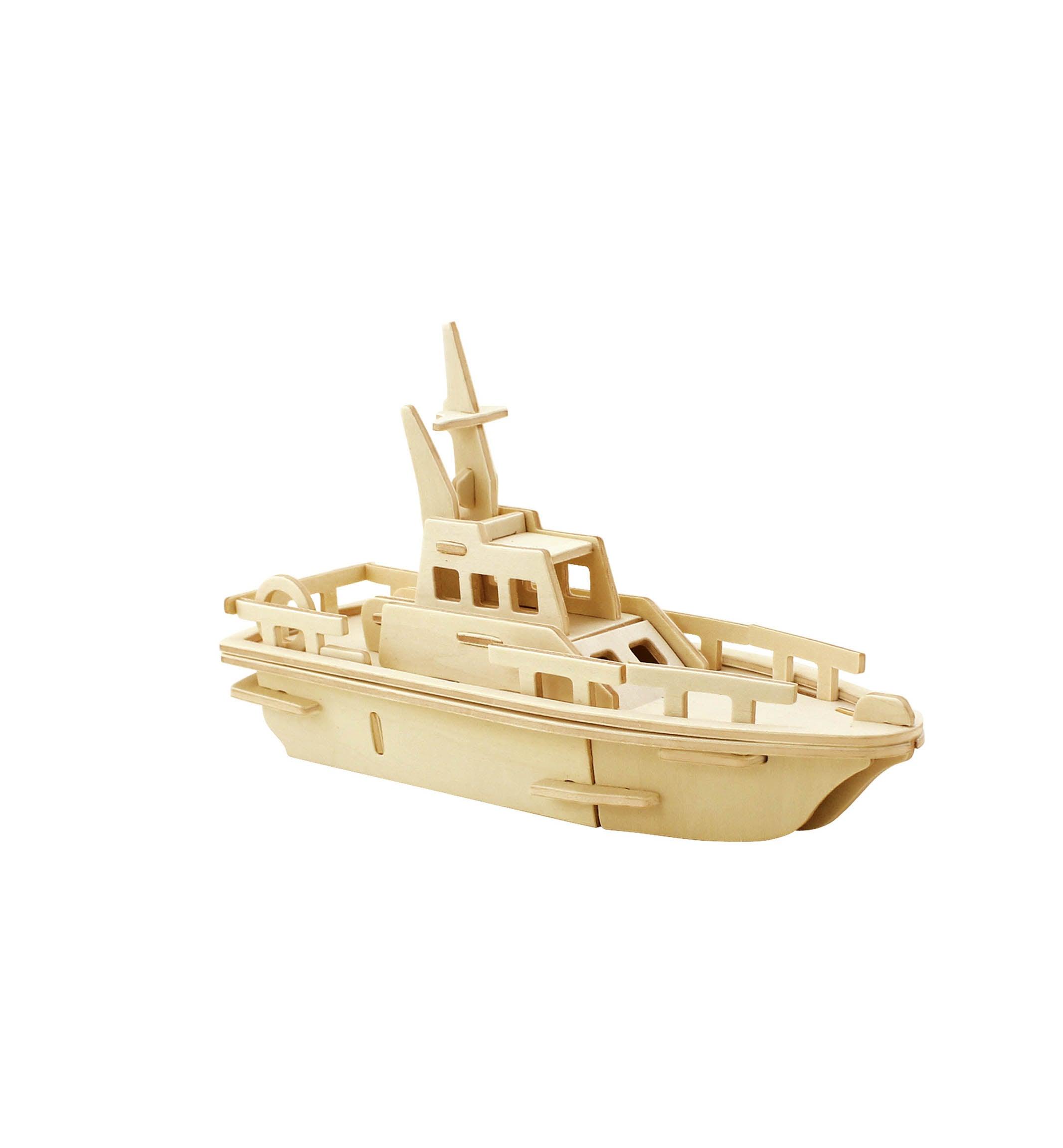 Hands Craft DIY Miniatures 3D Classic Wooden Puzzle | Yacht
