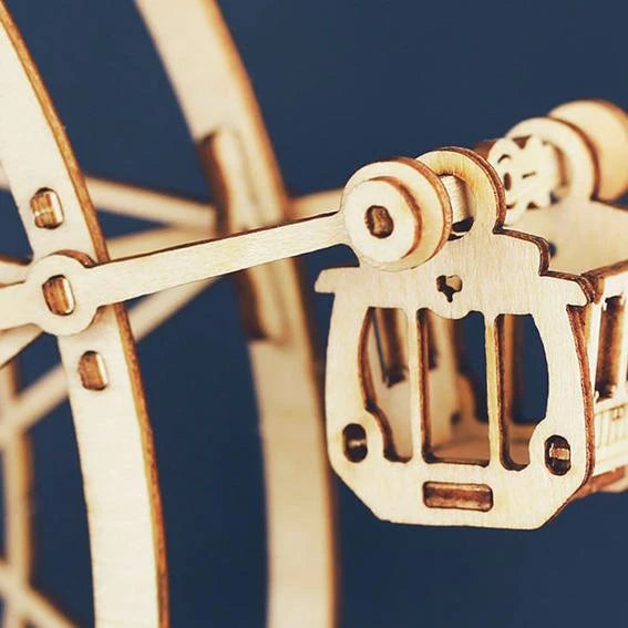 Hands Craft DIY Miniatures 3D Wooden Music Box Puzzle | Ferris Wheel