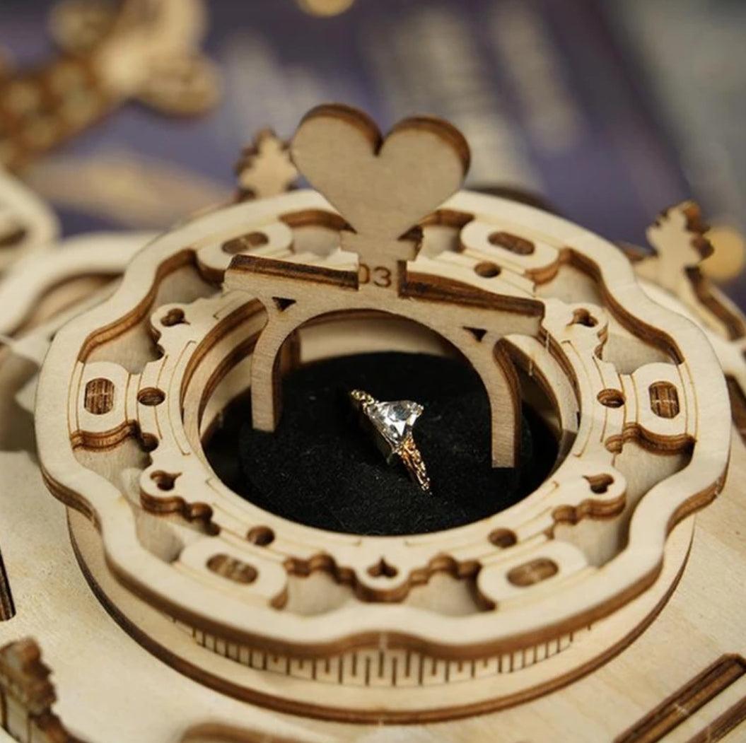 Hands Craft DIY Miniatures 3D Wooden Music Box Puzzle | Victorian Lantern with LED light