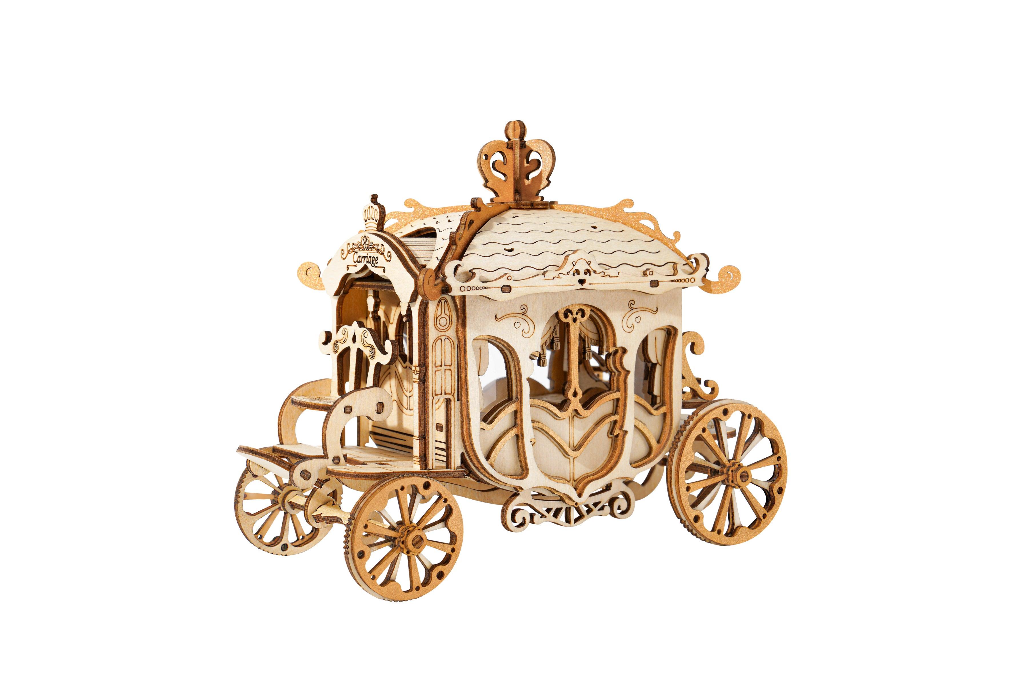 Hands Craft DIY Miniatures 3D Wooden Puzzle | Carriage