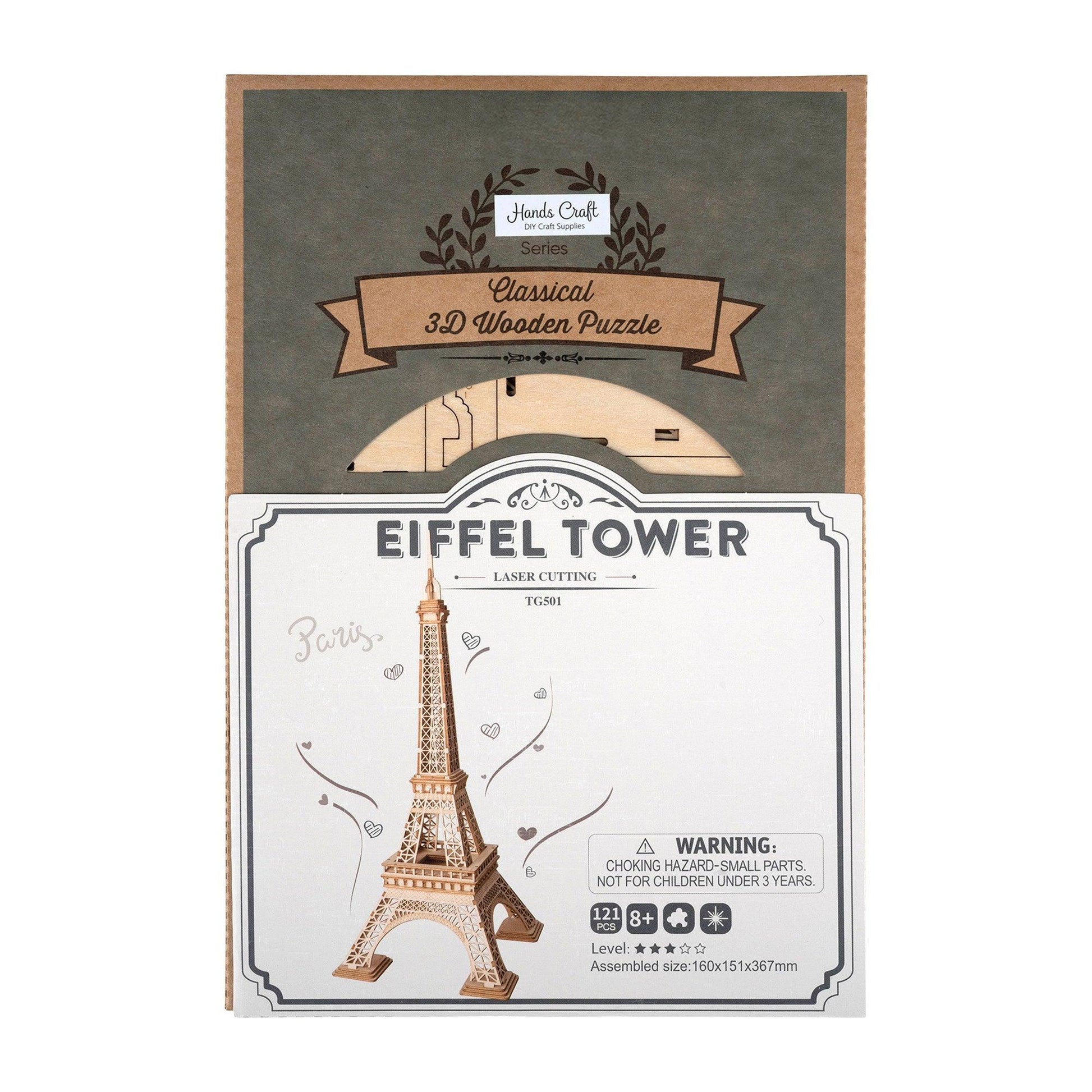 Hands Craft DIY Miniatures 3D Wooden Puzzle | Eiffel Tower