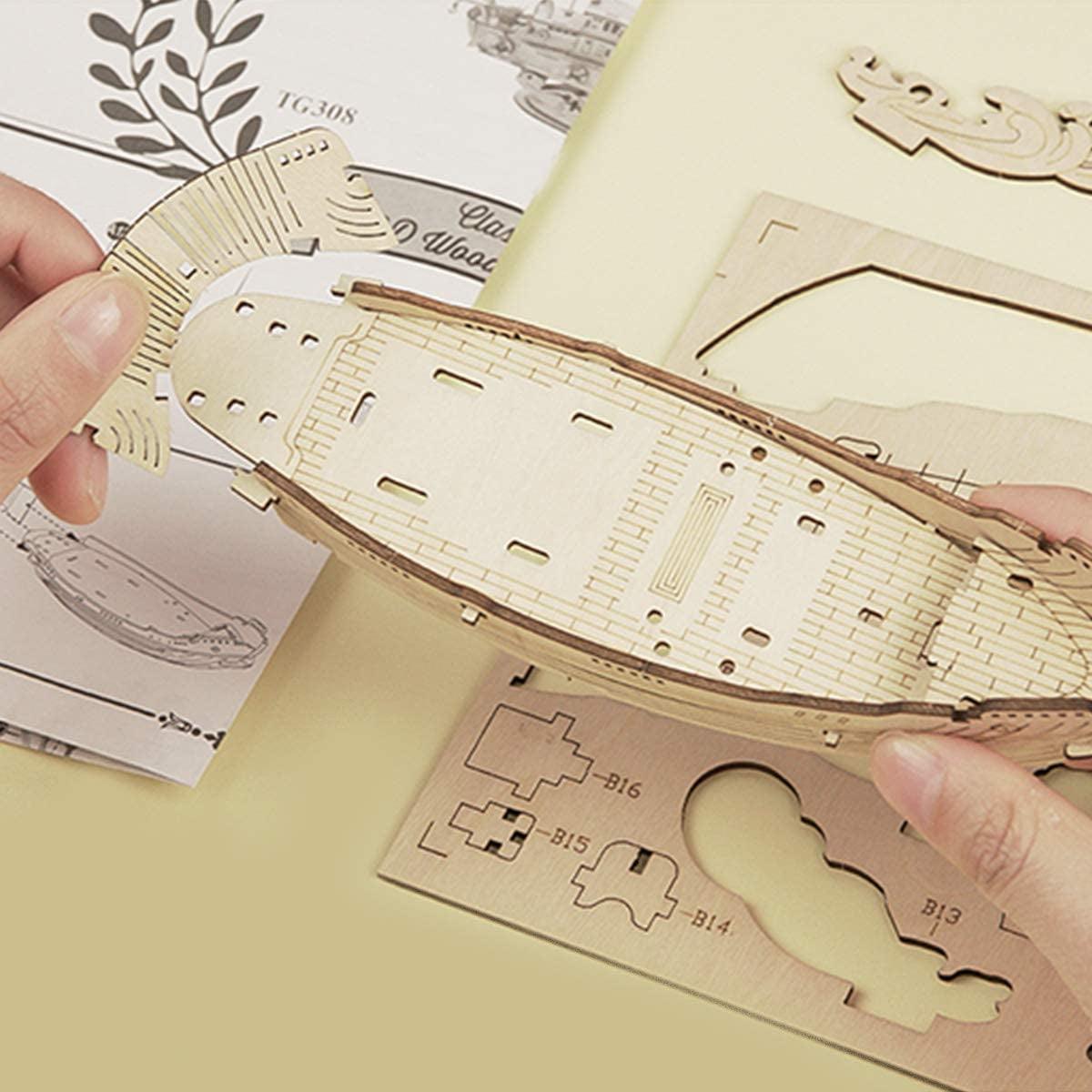 Hands Craft DIY Miniatures 3D Wooden Puzzle | Fishing Ship