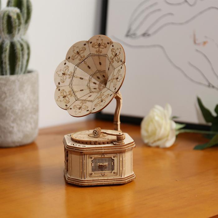 Hands Craft DIY Miniatures 3D Wooden Puzzle | Gramophone