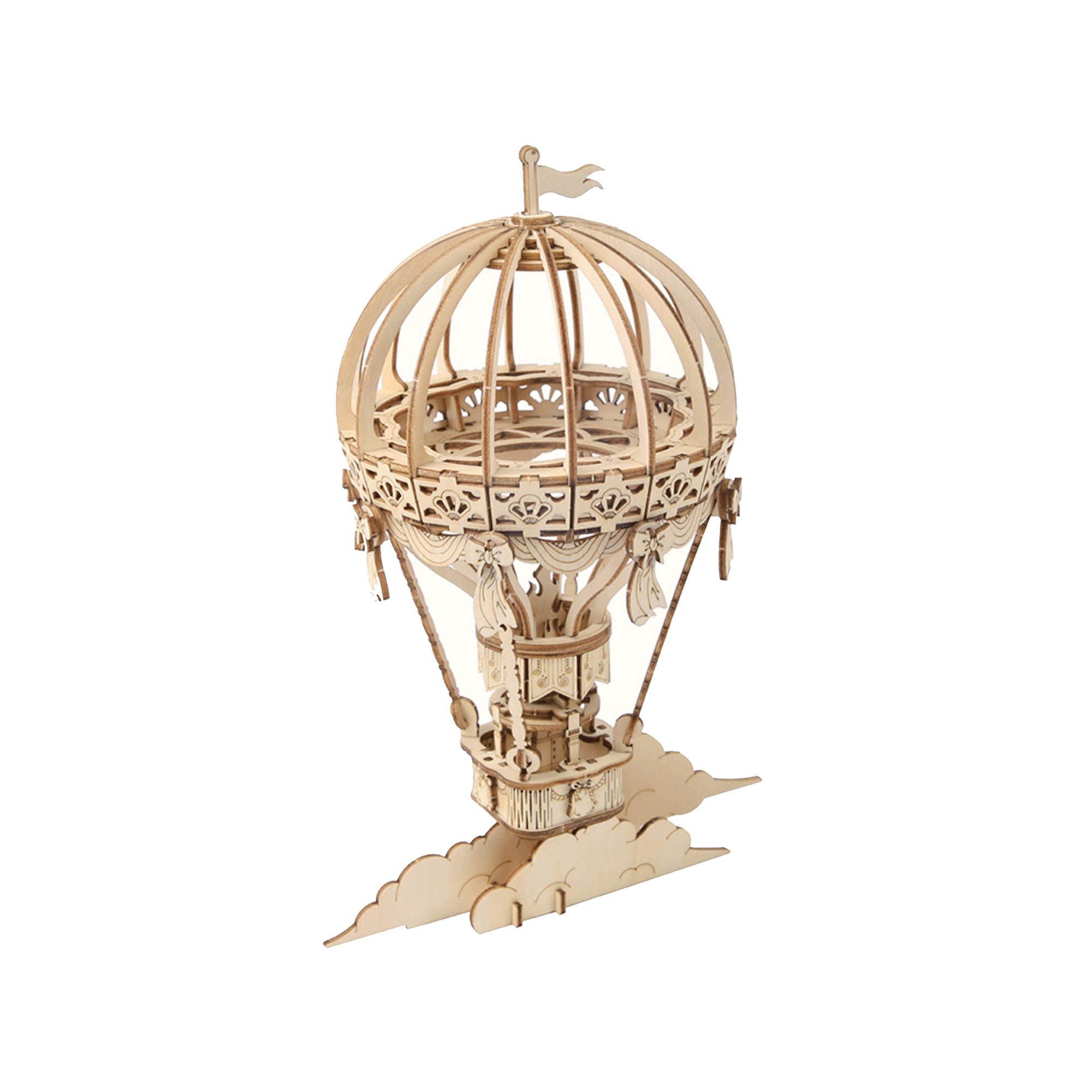 Hands Craft DIY Miniatures 3D Wooden Puzzle | Hot Air Balloon