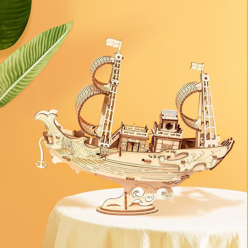 Hands Craft DIY Miniatures 3D Wooden Puzzle | Japanese Diplomatic Ship