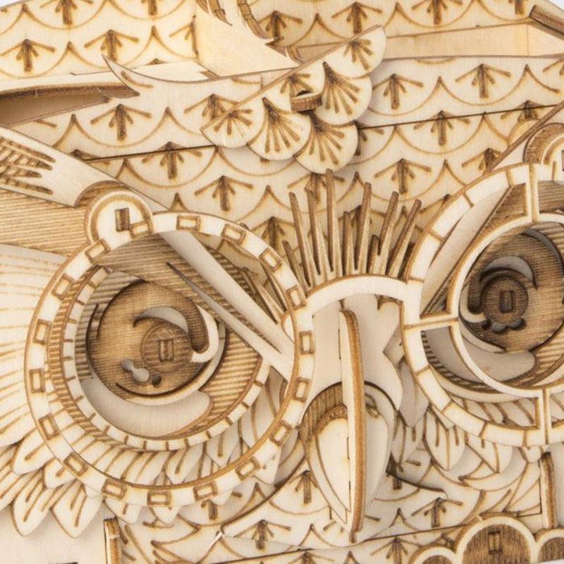 Hands Craft DIY Miniatures 3D Wooden Puzzle | Owl Stationery Box