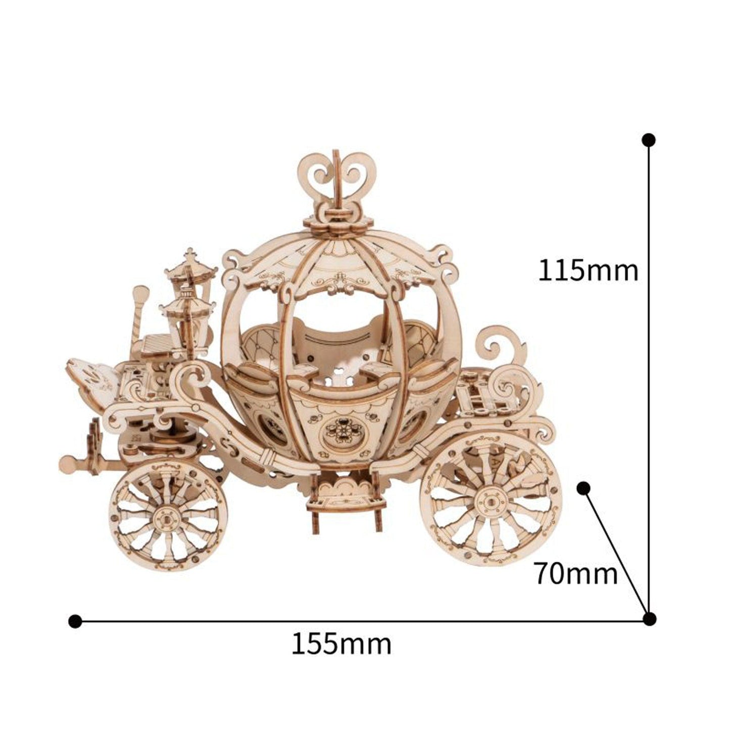 Hands Craft DIY Miniatures 3D Wooden Puzzle | Pumpkin Carriage
