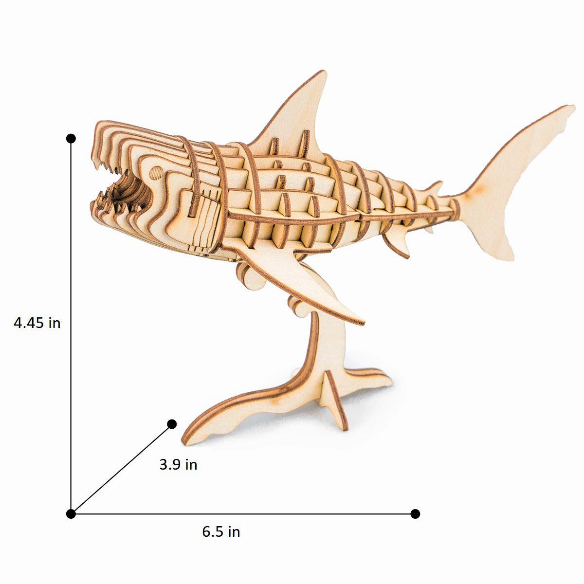 Hands Craft DIY Miniatures 3D Wooden Puzzle | Sea Animals (3-Pack)