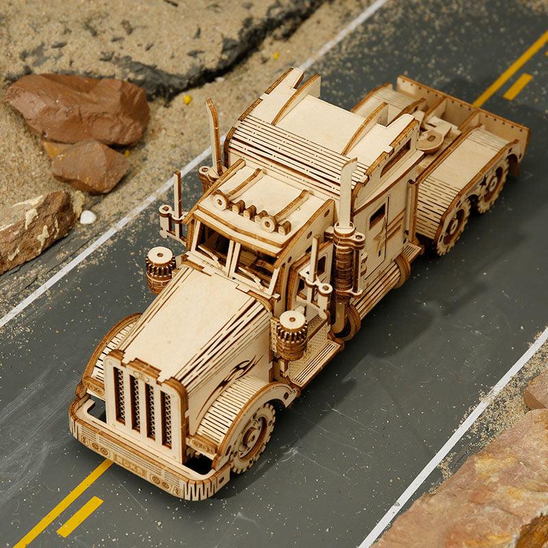 Hands Craft DIY Miniatures 3D Wooden Puzzle | Semi-Truck