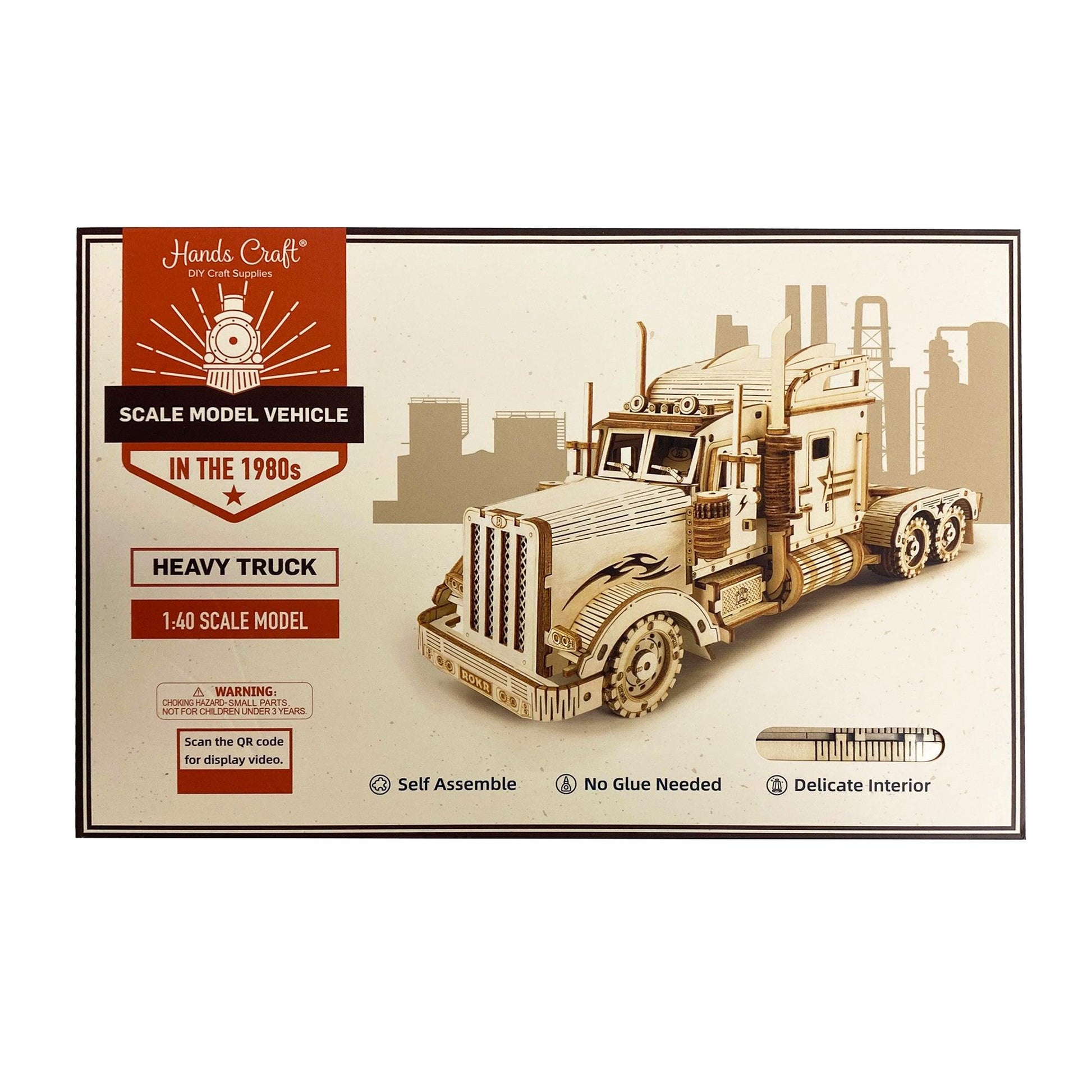 Hands Craft DIY Miniatures 3D Wooden Puzzle | Semi-Truck