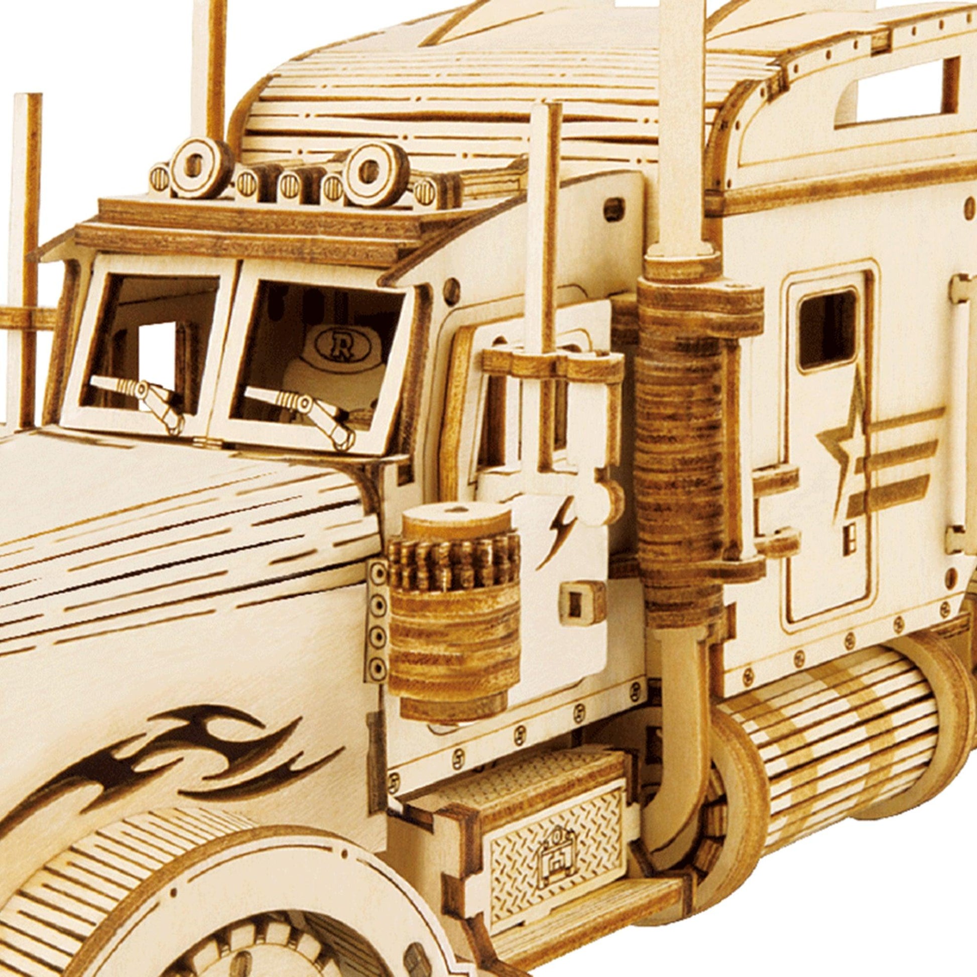 Hands Craft DIY Miniatures 3D Wooden Puzzle | Semi-Truck