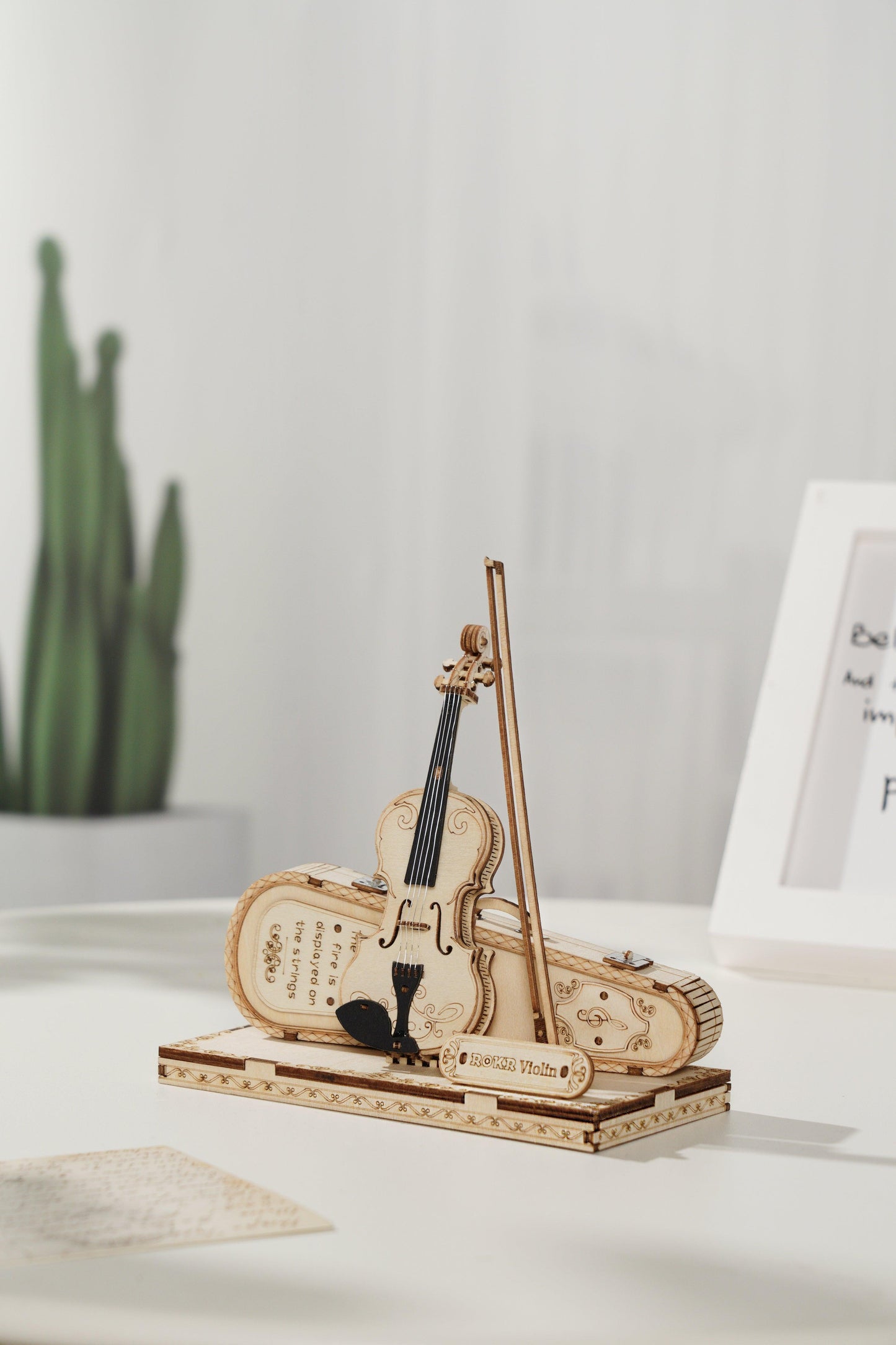 Hands Craft DIY Miniatures 3D Wooden Puzzle | Violin