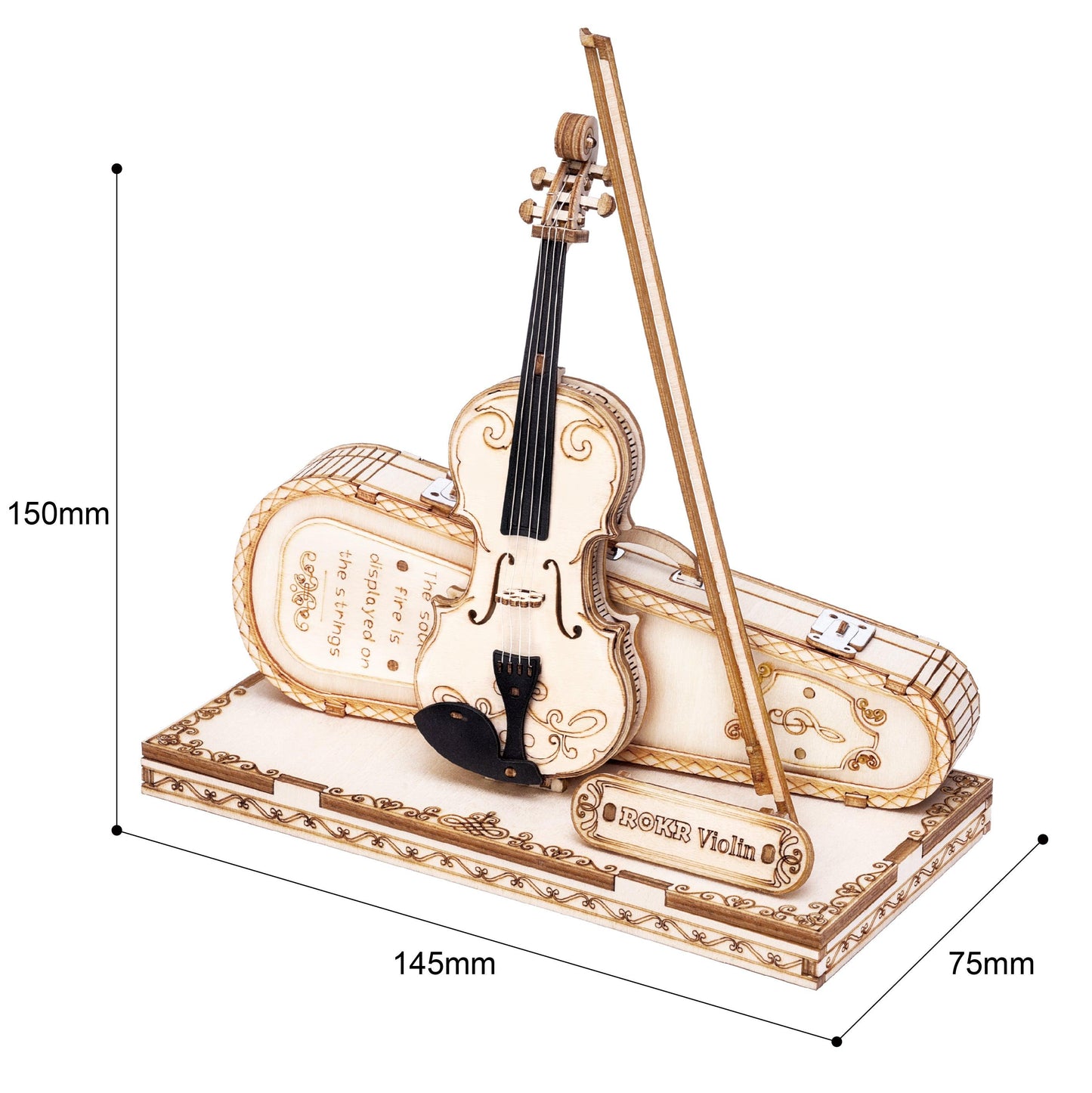Hands Craft DIY Miniatures 3D Wooden Puzzle | Violin