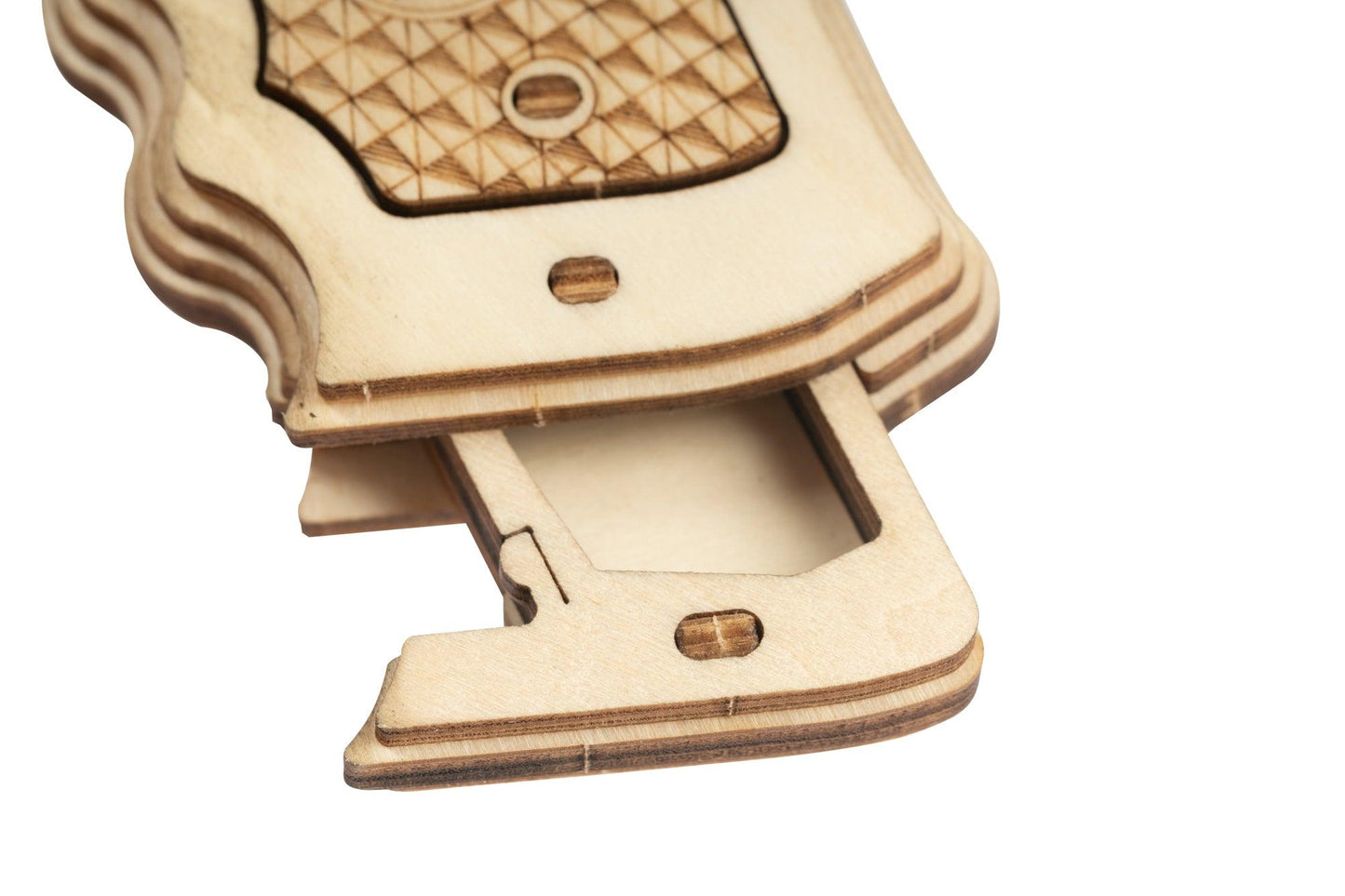 Hands Craft DIY Miniatures Mechanical 3D Wooden Puzzle | Corsac M60 Rubber Band Gun