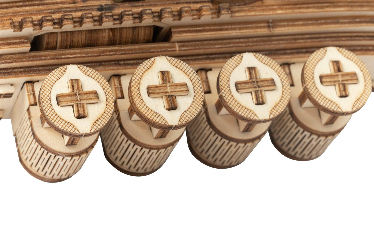 Hands Craft DIY Miniatures Mechanical 3D Wooden Puzzle | Rubber Band Pump Action Shotgun