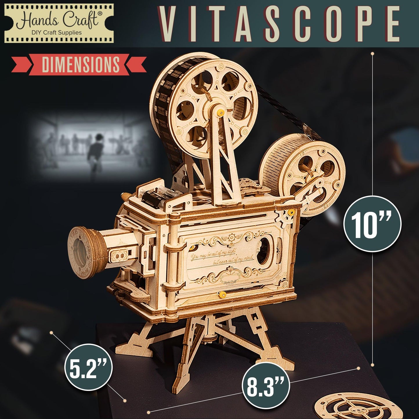 Hands Craft DIY Miniatures Mechanical 3D Wooden Puzzle | Vitascope