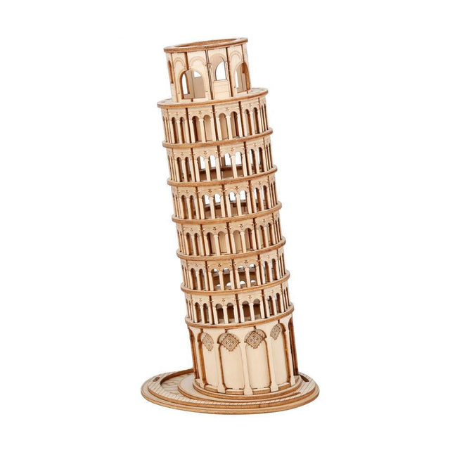 3D Modern Wooden Puzzle | Leaning Tower Of Pisa - Hands Craft US, Inc.