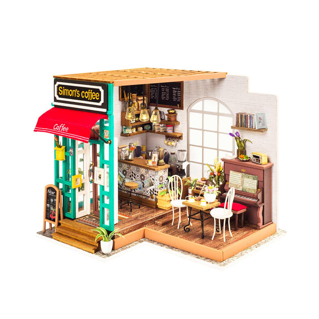 DIY Dollhouse Miniature Store Kit | Simon's Coffee Cafe 