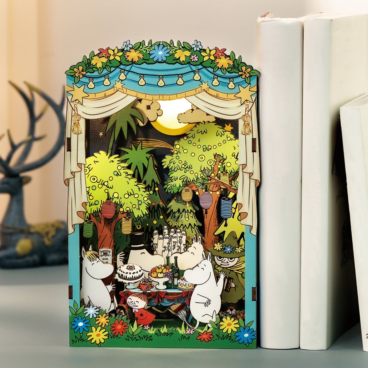 DIY Miniature Book Nook Kit | Moomin Moominous Dance Party