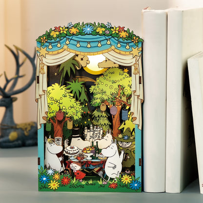 DIY Miniature Book Nook Kit | Moomin Moominous Dance Party