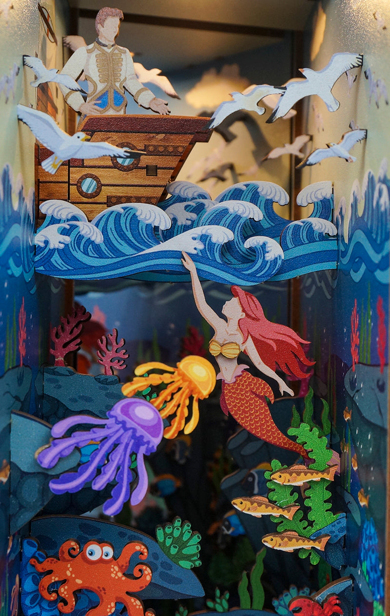 DIY Miniature Kit Book Nook | Mermaid Story