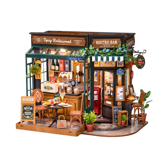 DIY Miniature Dollhouse Kit | Tipsy Restaurant