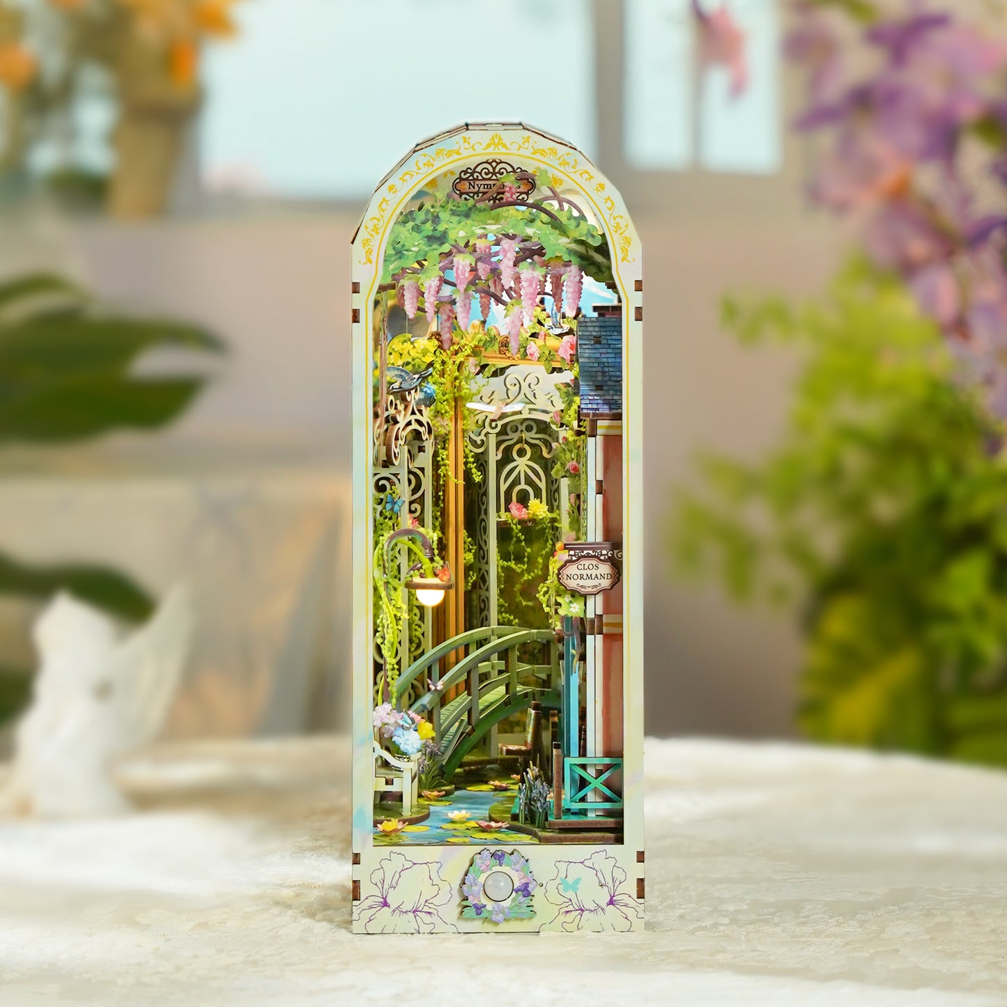 DIY Miniature Book Nook Kit | Giverny Garden