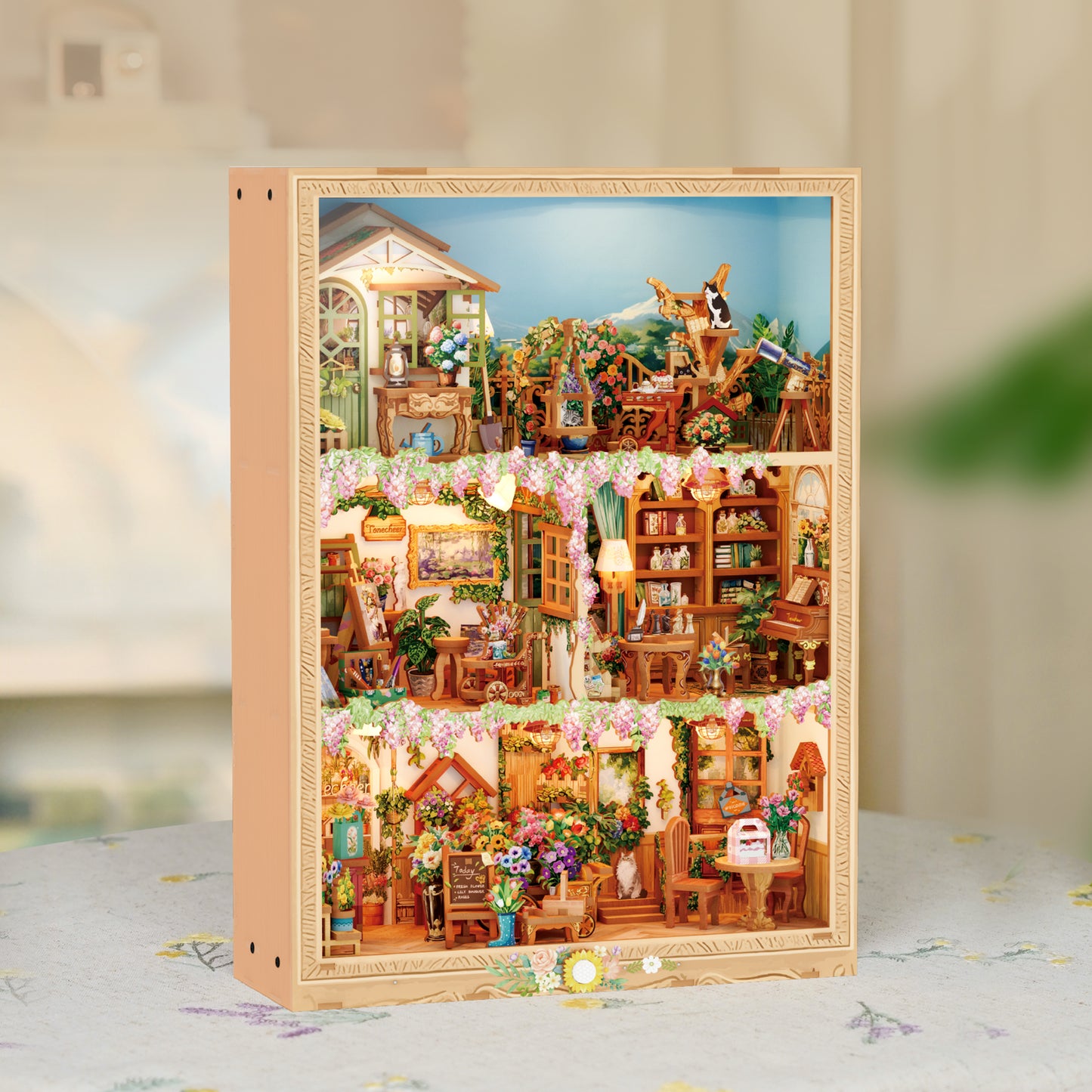 DIY Miniature Book Nook Kit | Blossom Time