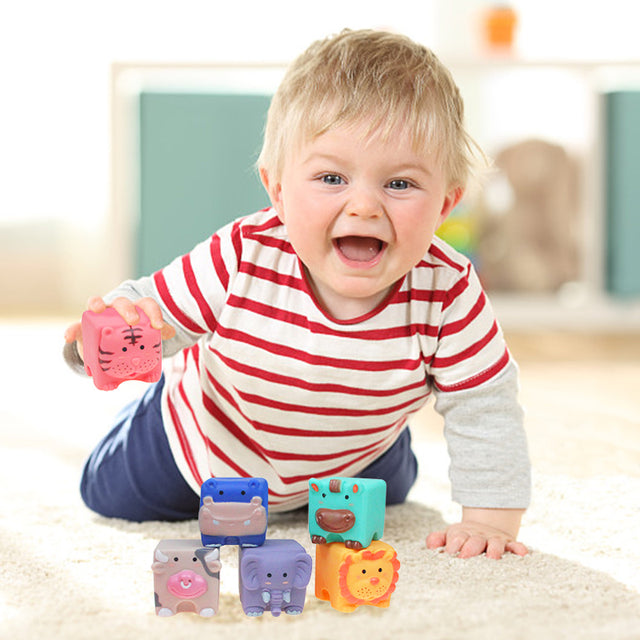 Silicone Baby Toys: Soft Blocks Animals – Hands Craft US, Inc.